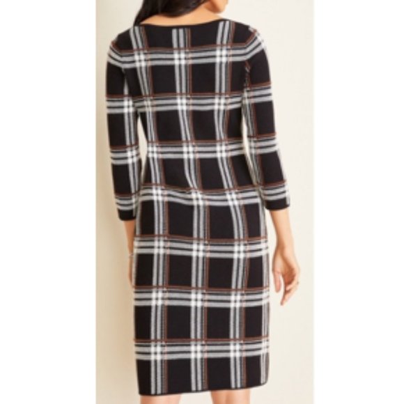 Ann Taylor Dresses & Skirts - Ann Taylor Black and White Plaid Dress